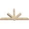 Ekena Millwork Kennewick Rough Sawn Timber Gable Bracket, Douglas Fir, 96"W x 52"H x 6"D x 6"F, 13/12 Pitch GBW096X52X0606KEN00RDF - alternate 3